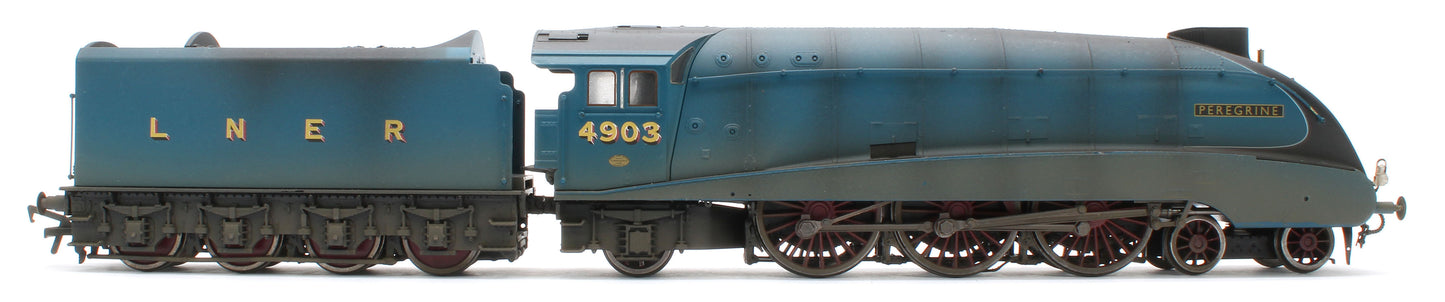 BL-001-015 Bespoke Weathered Black Label Class A4 Peregrine LNER Garter Blue Valanced 4-6-2 No.4903 Steam Locomotive - DCC Sound & Smoke
