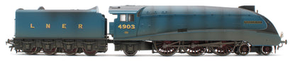 BL-001-015 Bespoke Weathered Black Label Class A4 Peregrine LNER Garter Blue Valanced 4-6-2 No.4903 Steam Locomotive - DCC Sound & Smoke