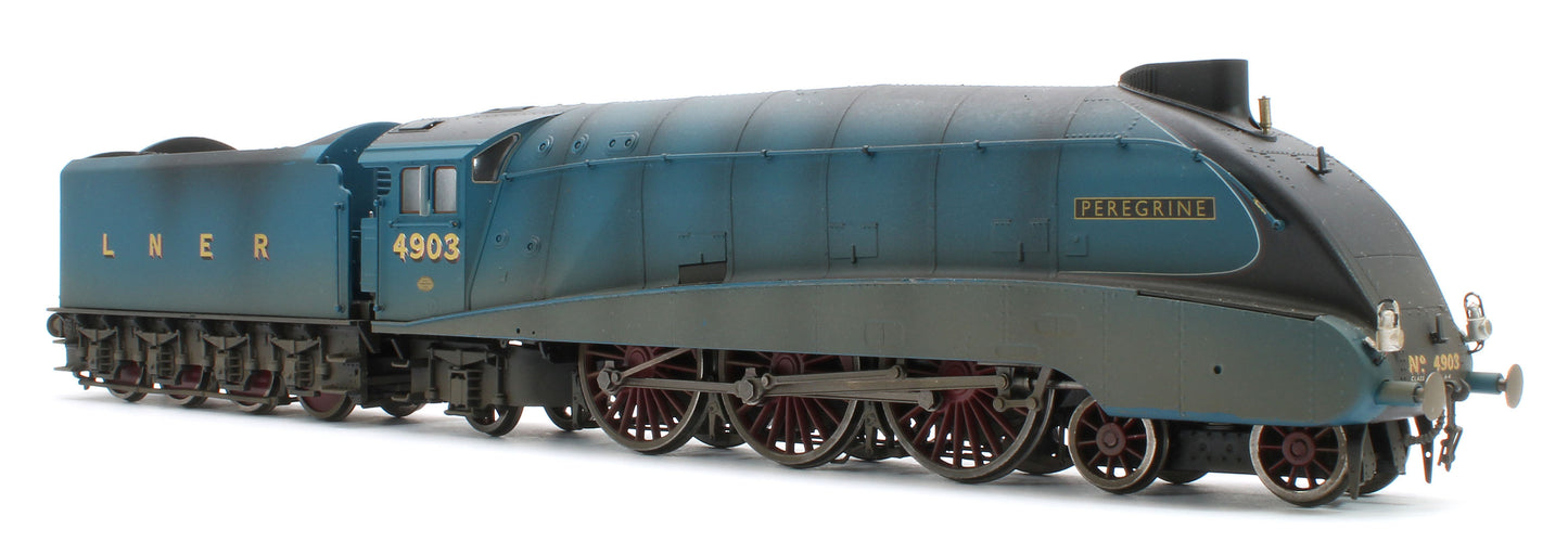 BL-001-015 Bespoke Weathered Black Label Class A4 Peregrine LNER Garter Blue Valanced 4-6-2 No.4903 Steam Locomotive - DCC Sound & Smoke