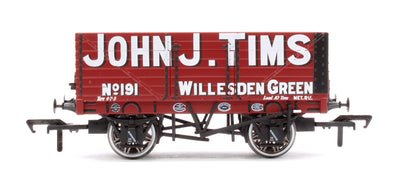 7 Plank 1907 Railway Clearing House Open Wagon - John J. Tims, Willesden No.191