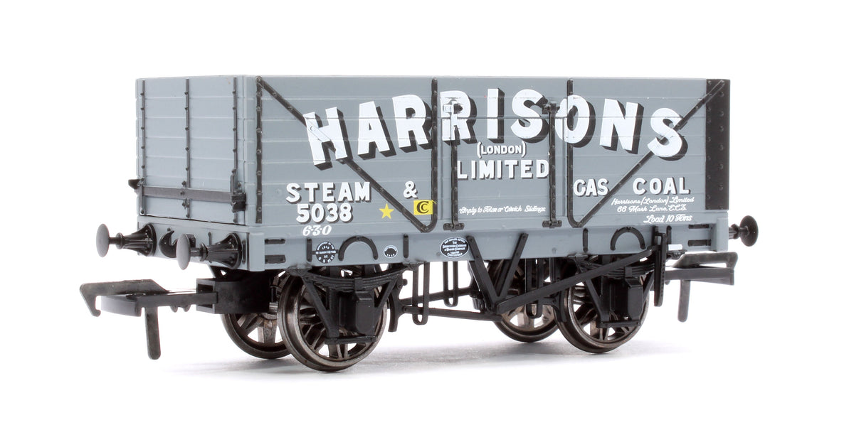 Pre-Owned 7 Plank 1907 Railway Clearing House Open Wagon - Harrisons, London No.5038