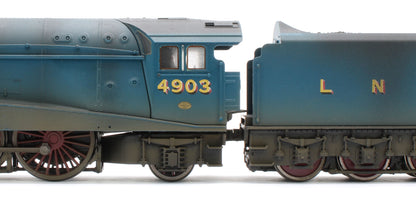 BL-001-015 Bespoke Weathered Black Label Class A4 Peregrine LNER Garter Blue Valanced 4-6-2 No.4903 Steam Locomotive - DCC Sound & Smoke