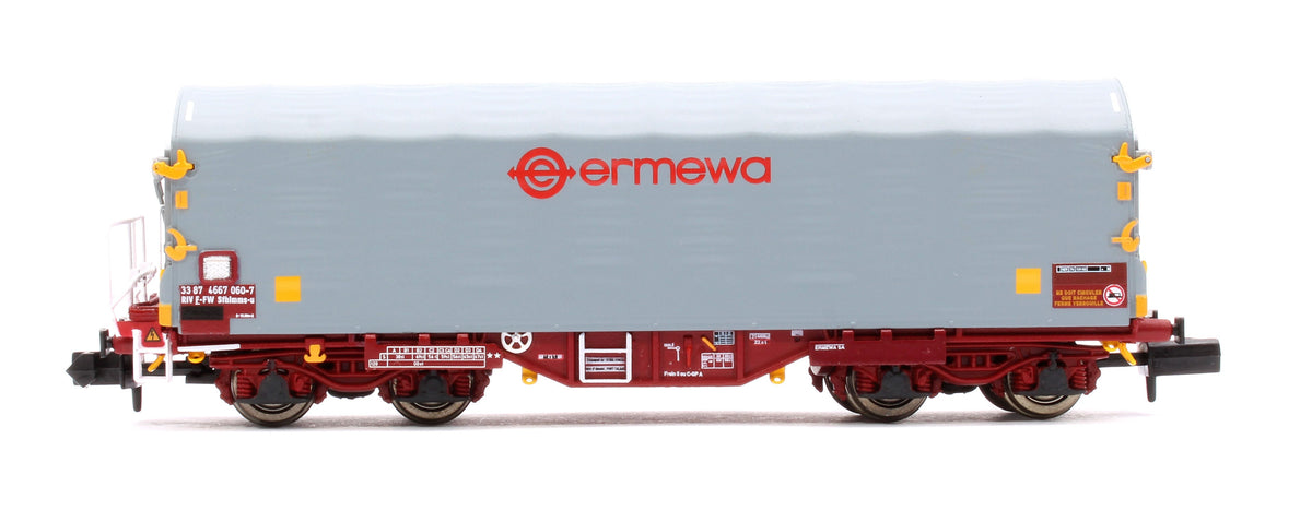 Pre-Owned IHA Steel Carrier Wagon Ermewa branded livery 33 87 4667 060-7