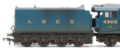 BL-001-015 Bespoke Weathered Black Label Class A4 Peregrine LNER Garter Blue Valanced 4-6-2 No.4903 Steam Locomotive - DCC Sound & Smoke