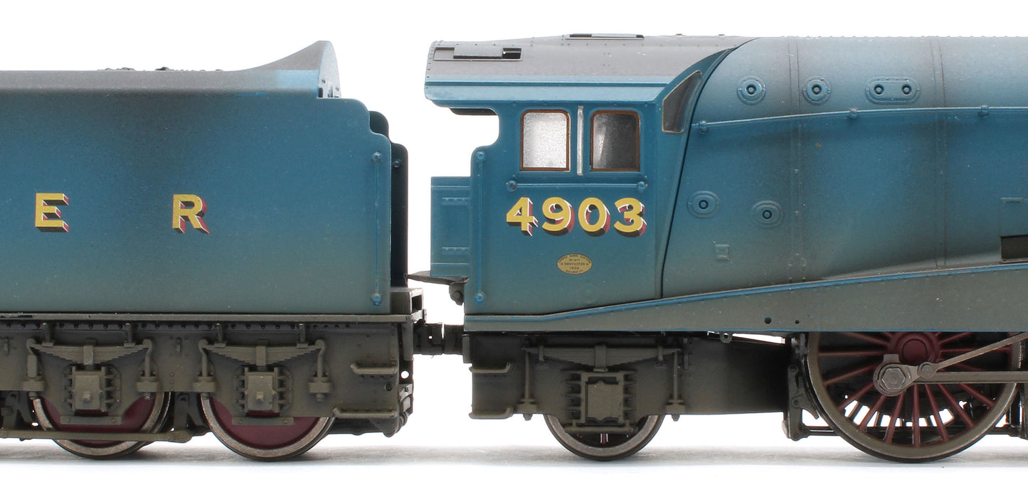BL-001-015 Bespoke Weathered Black Label Class A4 Peregrine LNER Garter Blue Valanced 4-6-2 No.4903 Steam Locomotive - DCC Sound & Smoke