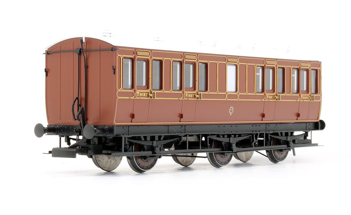 Pre-Owned LBSCR Umber 6 Wheel First Third Coach