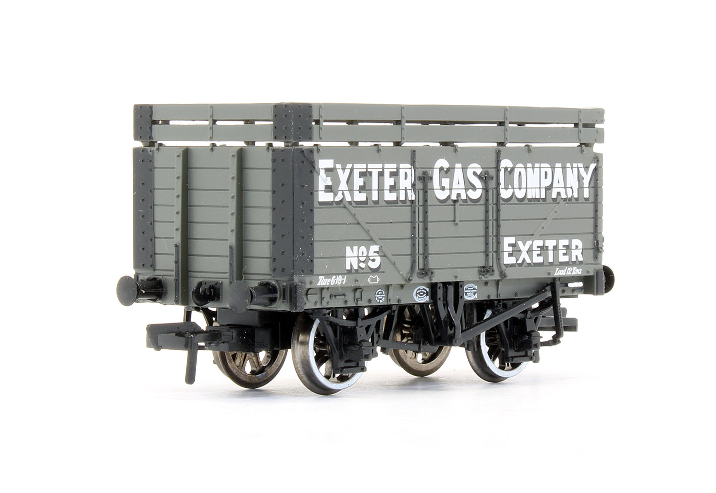 Pre-Owned 7 Plank Wagon With Coke Rails 'Exeter Gas Company' No.5