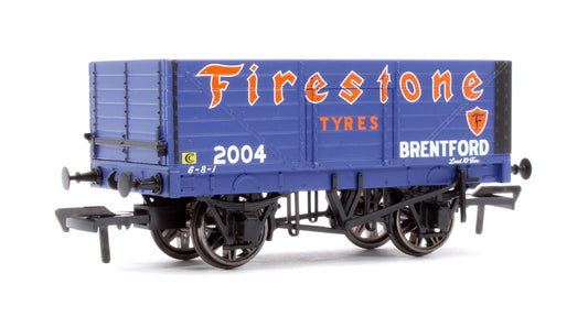 7 Plank 1907 Railway Clearing House Open Wagon - Firestone Tyres﻿, Brentford No.2004