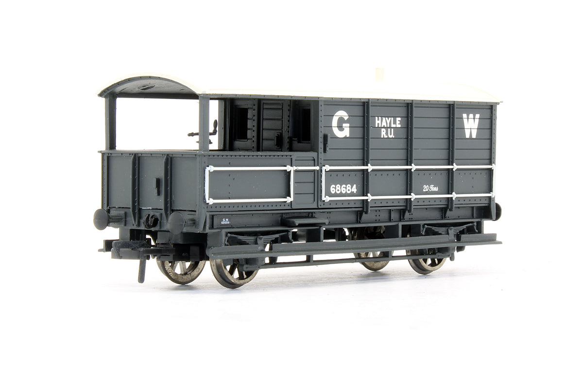 Pre-Owned 20 Ton Brake Van GWR Grey 'Hayle R.U.' - Exclusive Edition