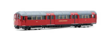 RT-N-LU1938-MAR401A 1938 Tube Stock - London Transport (Gold Branding) Maroon “Rail Red” (Cream Window Bars) Set A (Northern Line) 4-Car EMU