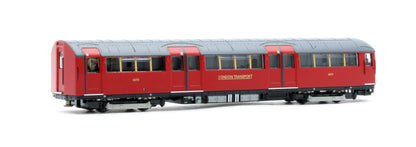 RT-N-LU1938-MAR401A 1938 Tube Stock - London Transport (Gold Branding) Maroon “Rail Red” (Cream Window Bars) Set A (Northern Line) 4-Car EMU