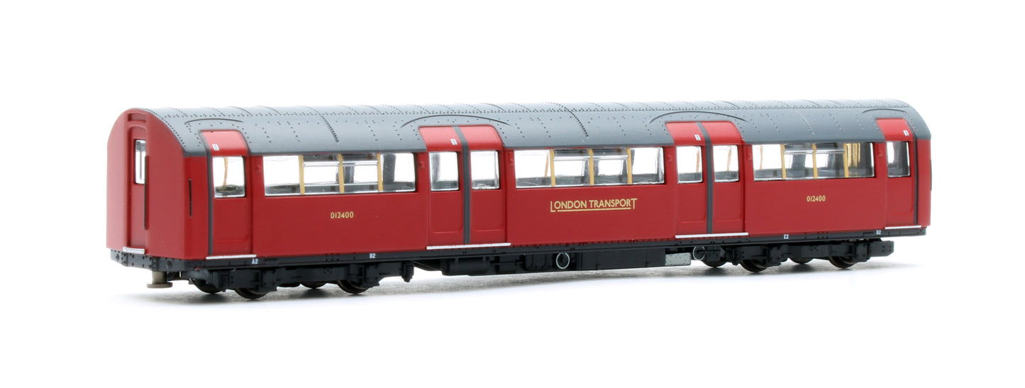 RT-N-LU1938-MAR401A 1938 Tube Stock - London Transport (Gold Branding) Maroon “Rail Red” (Cream Window Bars) Set A (Northern Line) 4-Car EMU