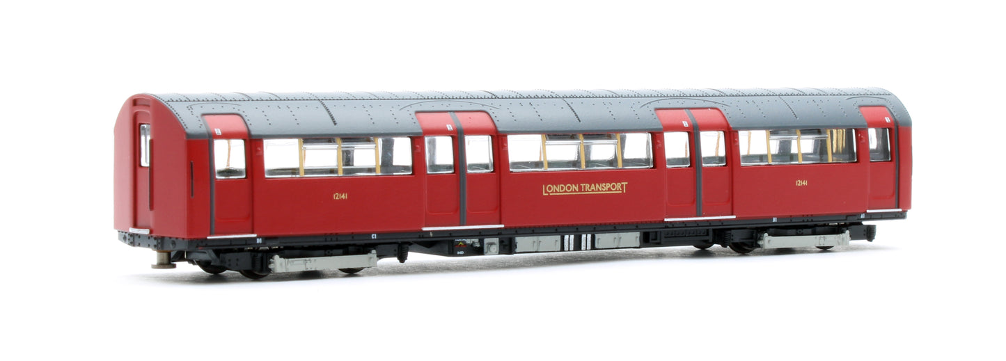RT-N-LU1938-MAR401A 1938 Tube Stock - London Transport (Gold Branding) Maroon “Rail Red” (Cream Window Bars) Set A (Northern Line) 4-Car EMU
