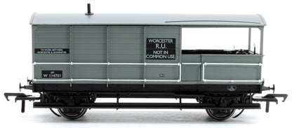 Diagram AA20 Toad Brake Van No. W114751, Worcester R.U.,BR grey