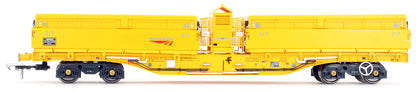 Set of 5 MRA Side Tipping Ballast Wagon Network Rail Yellow