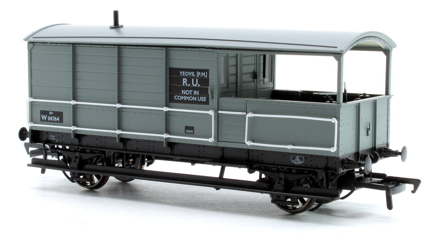 Diagram AA20 Toad Brake Van No. W114764, Yeovil Pen Mill RU, BR grey
