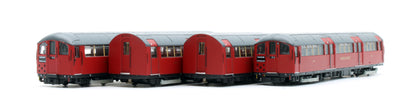 RT-N-LU1938-MAR401B 1938 Tube Stock - London Transport (Gold Branding) Maroon “Rail Red” (Cream Window Bars) Set B (Bakerloo Line) 4-Car EMU