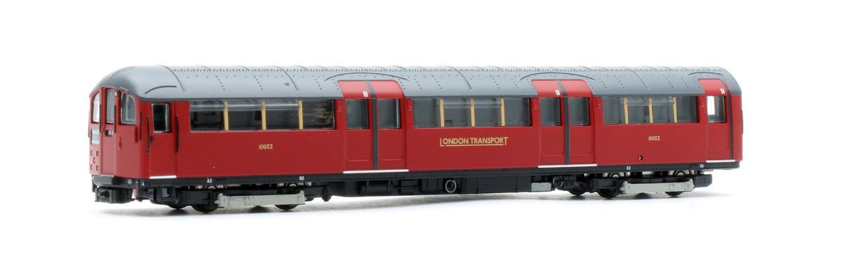 RT-N-LU1938-MAR401B 1938 Tube Stock - London Transport (Gold Branding) Maroon “Rail Red” (Cream Window Bars) Set B (Bakerloo Line) 4-Car EMU
