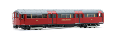 RT-N-LU1938-MAR401B 1938 Tube Stock - London Transport (Gold Branding) Maroon “Rail Red” (Cream Window Bars) Set B (Bakerloo Line) 4-Car EMU