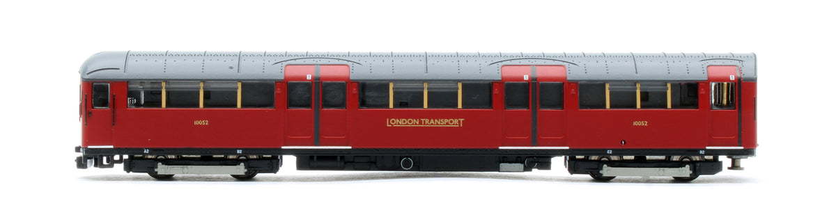 RT-N-LU1938-MAR401B 1938 Tube Stock - London Transport (Gold Branding) Maroon “Rail Red” (Cream Window Bars) Set B (Bakerloo Line) 4-Car EMU