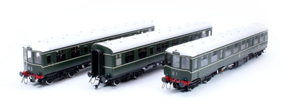 Class 104 3 Car DMU M50422/M59134/M50426 BR Green (Early) with Lion & Wheel Emblem