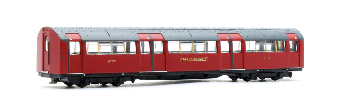 RT-N-LU1938-MAR401B 1938 Tube Stock - London Transport (Gold Branding) Maroon “Rail Red” (Cream Window Bars) Set B (Bakerloo Line) 4-Car EMU