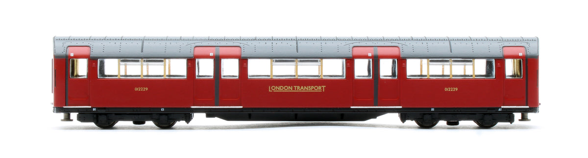 RT-N-LU1938-MAR401B 1938 Tube Stock - London Transport (Gold Branding) Maroon “Rail Red” (Cream Window Bars) Set B (Bakerloo Line) 4-Car EMU