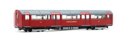 RT-N-LU1938-MAR401B 1938 Tube Stock - London Transport (Gold Branding) Maroon “Rail Red” (Cream Window Bars) Set B (Bakerloo Line) 4-Car EMU