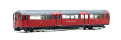RT-N-LU1938-MAR401B 1938 Tube Stock - London Transport (Gold Branding) Maroon “Rail Red” (Cream Window Bars) Set B (Bakerloo Line) 4-Car EMU