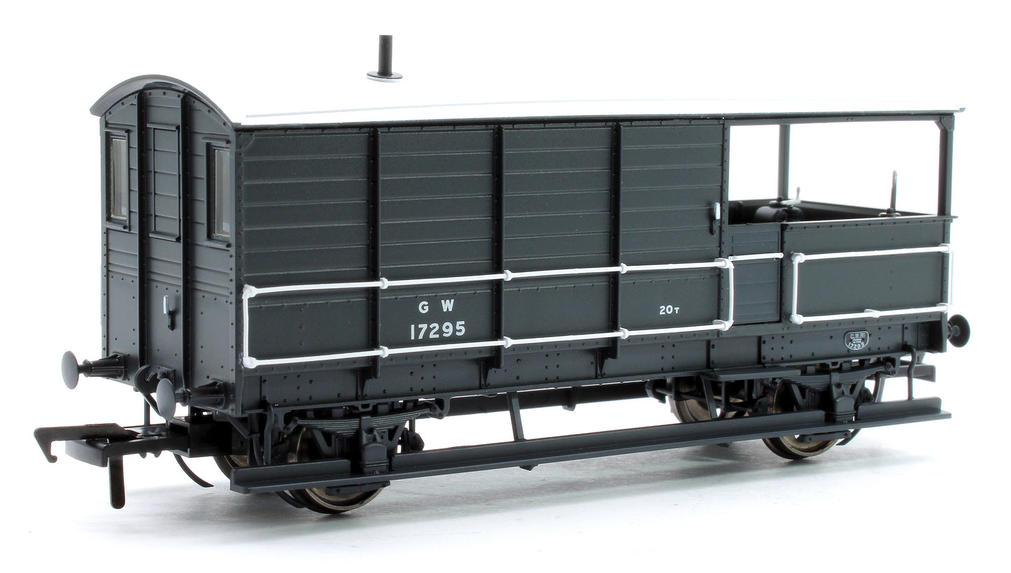 Diagram AA20 Toad Brake Van No. 17295, small GWR lettering