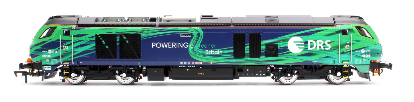 Class 68 "Pride of the North" 68006 DRS/NTS Green Diesel Locomotive