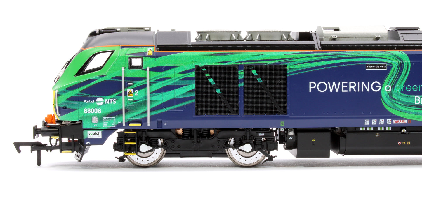 Class 68 "Pride of the North" 68006 DRS/NTS Green Diesel Locomotive - DCC Fitted