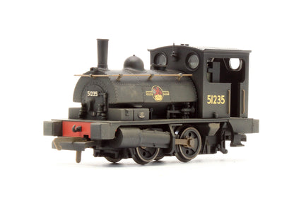 Pre-Owned R2453A BR Black 0-4-0 Pug '51235' Steam Locomotive - Weathered Edition