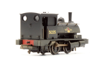Pre-Owned R2453A BR Black 0-4-0 Pug '51235' Steam Locomotive - Weathered Edition