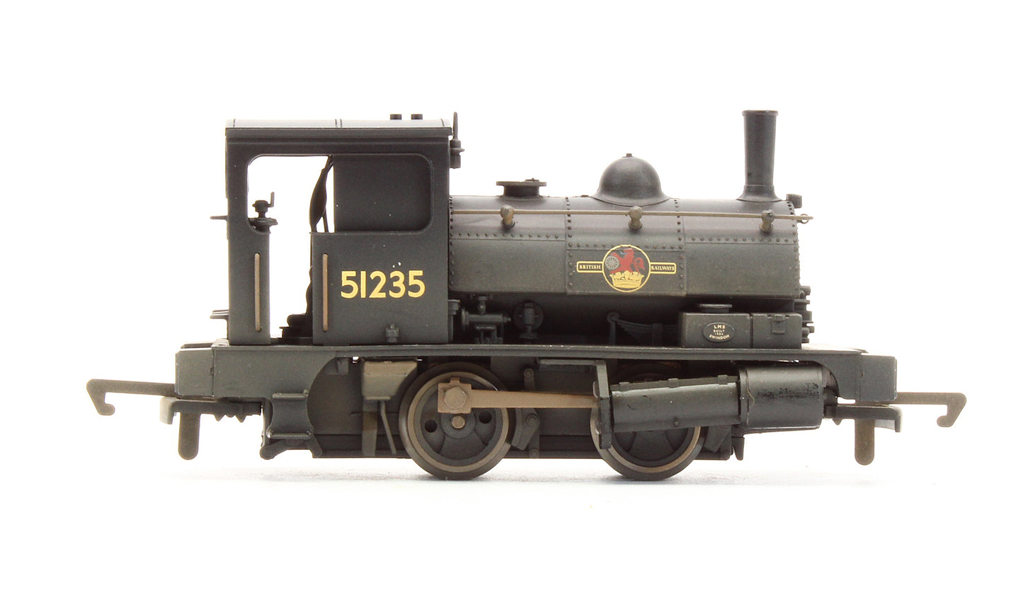 Pre-Owned R2453A BR Black 0-4-0 Pug '51235' Steam Locomotive - Weathered Edition