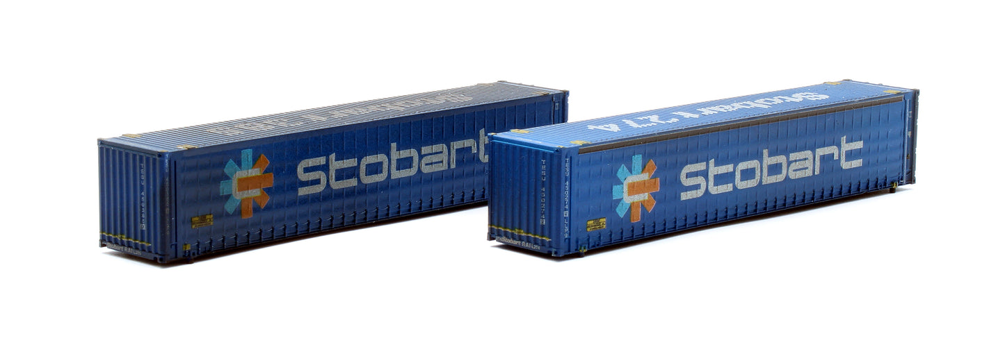 45FT Curtain Side Container 'Stobart TESU' - Weathered