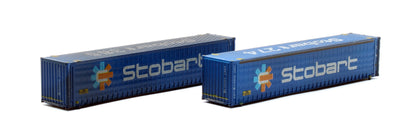 45FT Curtain Side Container 'Stobart TESU' - Weathered