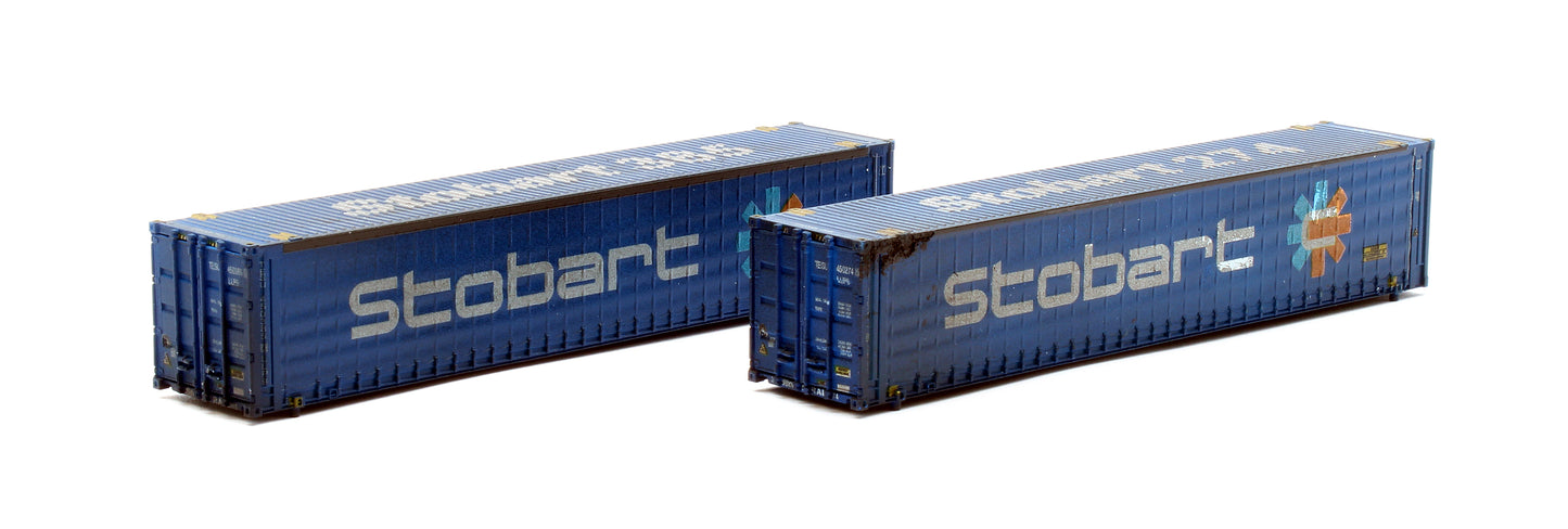 45FT Curtain Side Container 'Stobart TESU' - Weathered