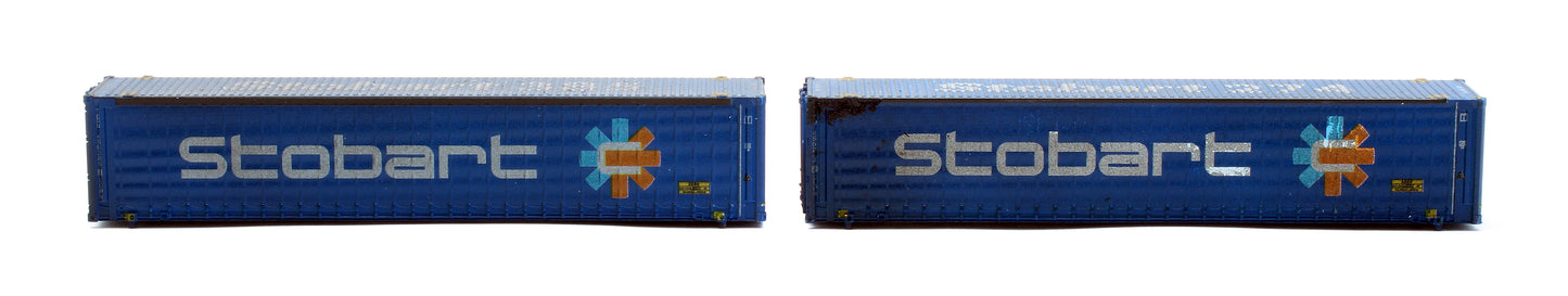 45FT Curtain Side Container 'Stobart TESU' - Weathered