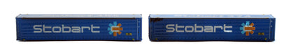 45FT Curtain Side Container 'Stobart TESU' - Weathered
