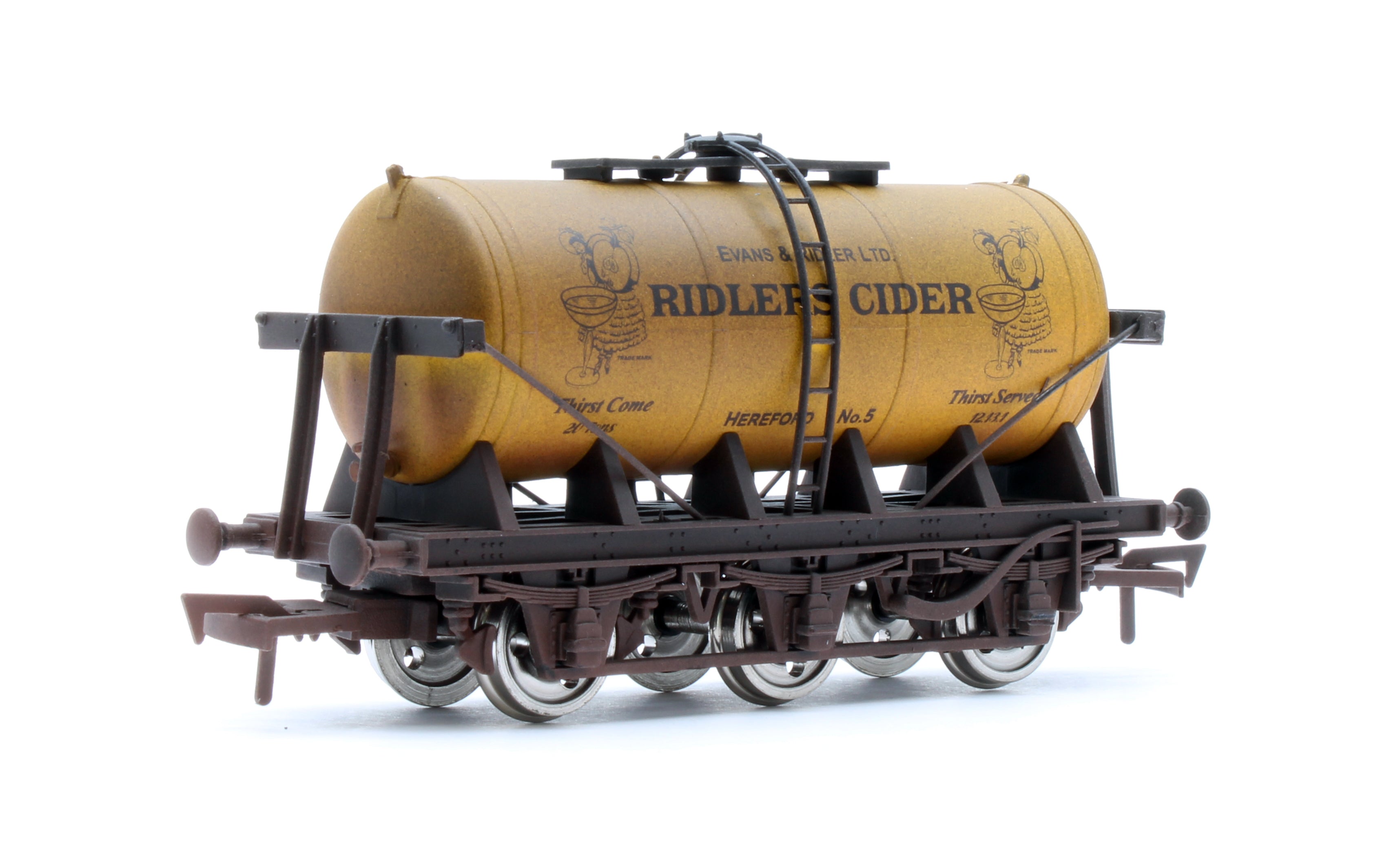 Dapol 4F-031-140 6 Wheel Milk Tanker Ridlers Cider Weathered – Rails