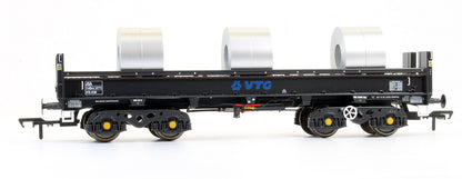 Pre-owned JSA Bogie Open Steel Wagon Twin Pack - VTG 3 - VTG 4126, VTG 4138