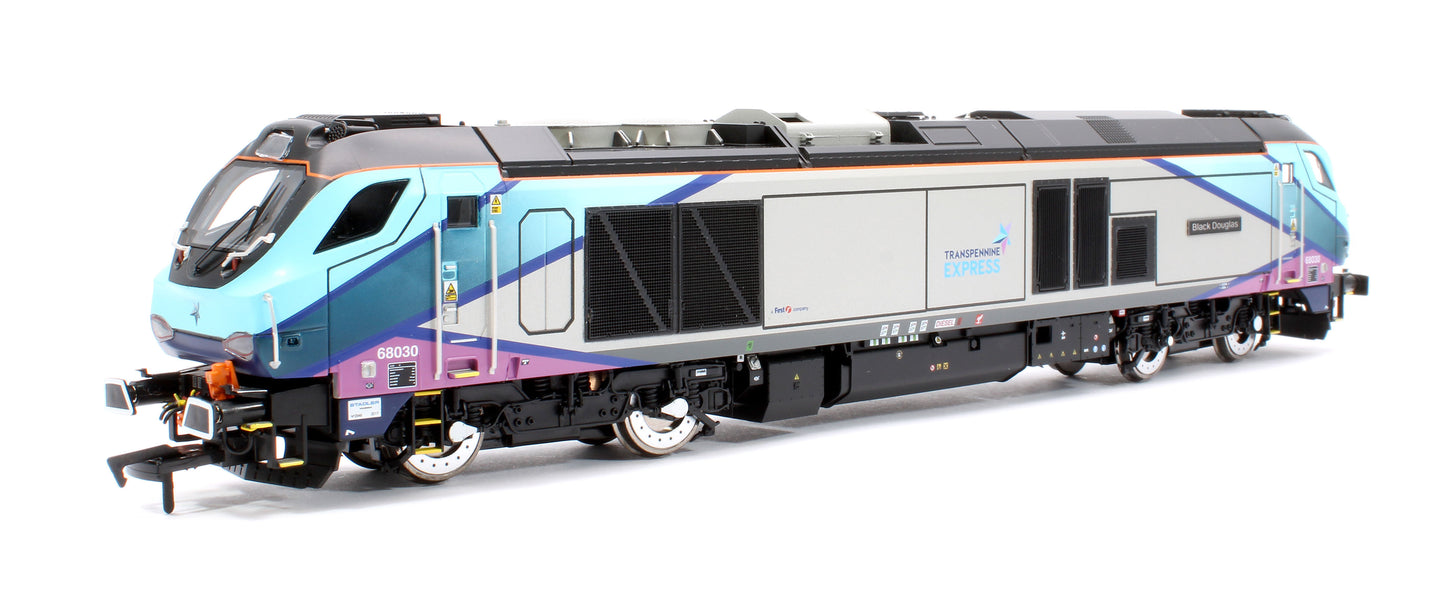 Class 68 "Black Douglas" 68030 Transpenine Express Diesel Locomotive - DCC Fitted