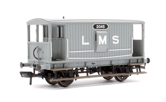 Pre-Owned 38-552 20T Midland Brake Van LMS Grey (With Duckets)