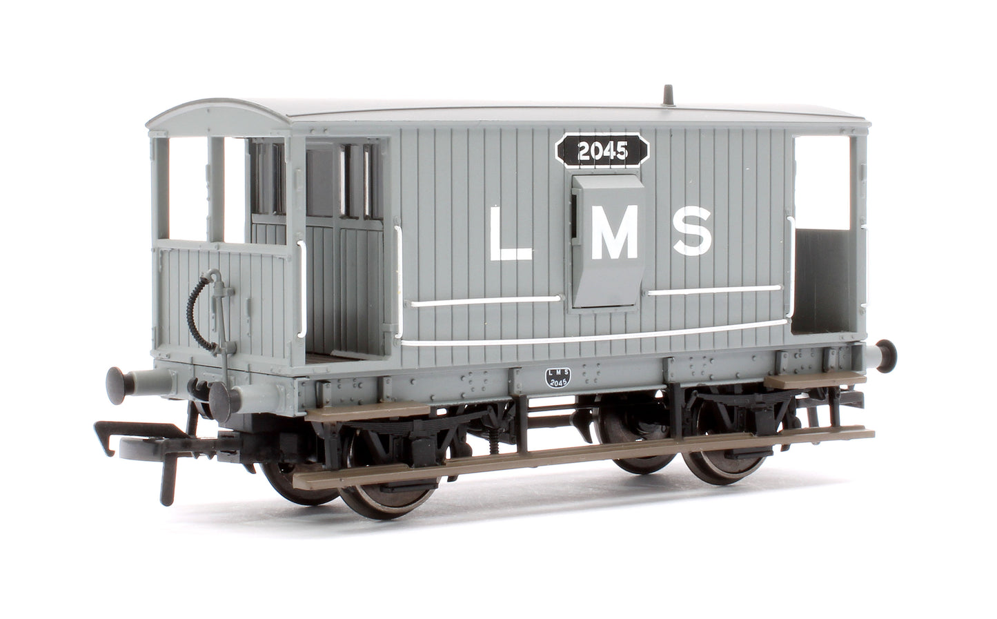 Pre-Owned 38-552 20T Midland Brake Van LMS Grey (With Duckets)