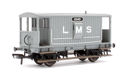 Pre-Owned 38-552 20T Midland Brake Van LMS Grey (With Duckets)