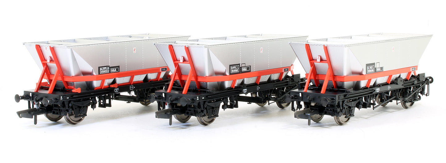 Pre-Owned ACC2561 Set of 3 HAA HOP AB MGR Hopper Wagons - Railfreight Red - Pack 2