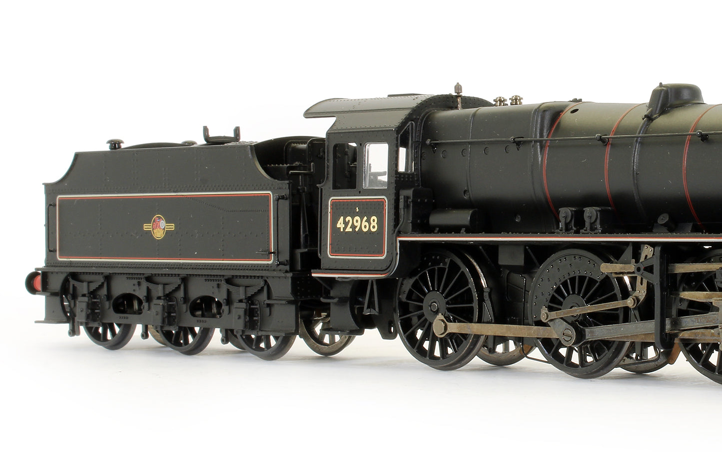 Pre-Owned Stanier Mogul 42968 BR Lined Black Late Crest Steam Locomotive