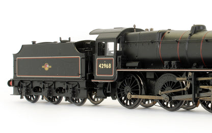 Pre-Owned Stanier Mogul 42968 BR Lined Black Late Crest Steam Locomotive