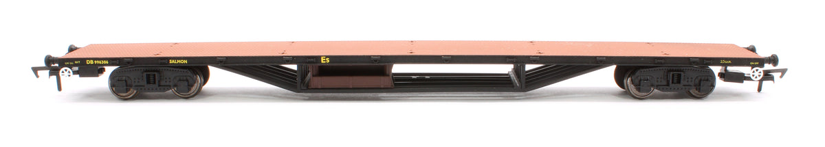 Pre-Owned Engineers Black 62ft Salmon Bogie Flat Wagon 'DB996306'
